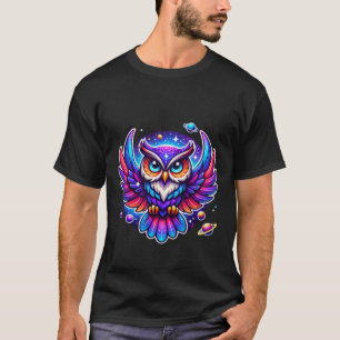 Mystisches kosmisches Owl Galaxy Spirit Animal T-S T-Shirt