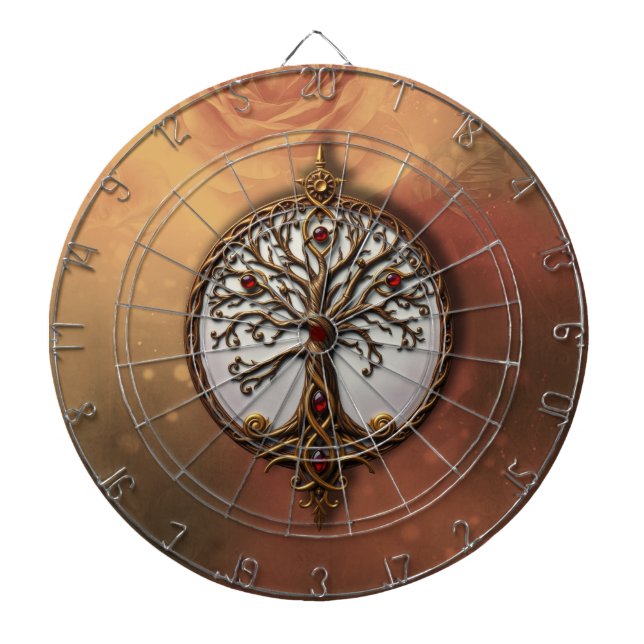 Mystisches Leben des Baumes Dartscheibe (vorne)