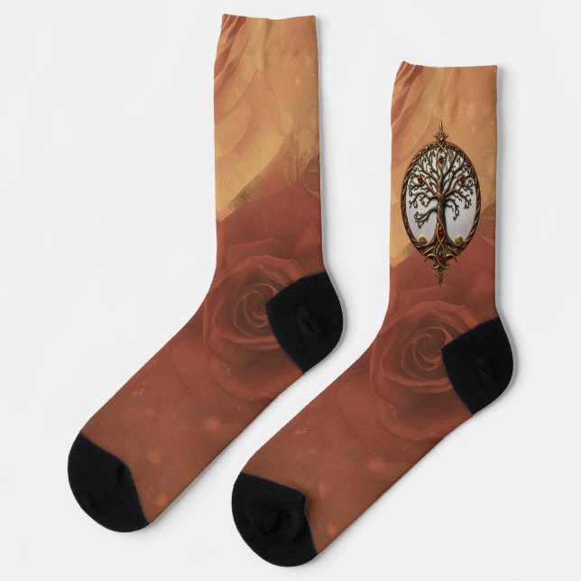 Mystisches Leben des Baumes Socken (Linkes Detail)
