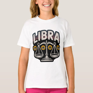 Mystisches Libra-Sternzeichen-Emblem T-Shirt