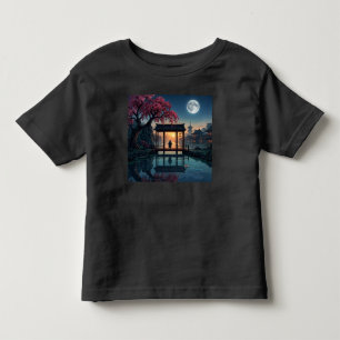Mystisches Nachtwald-Grafik-T-Shirt Kleinkind T-shirt