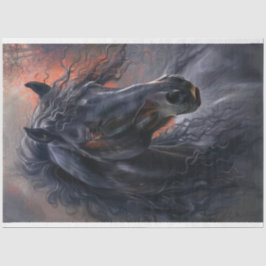 Mystisches Pferd-Dekoupage Seidenpapier