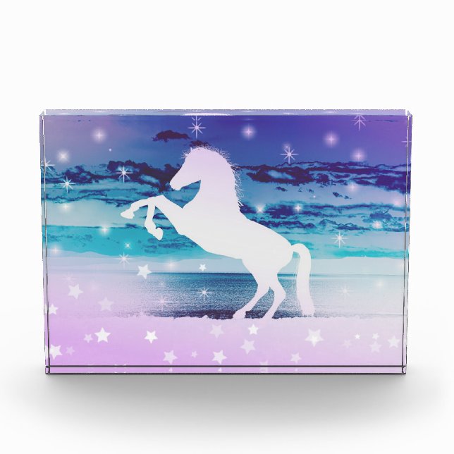 Mystisches Pferd Fotoblock (Vorderseite)