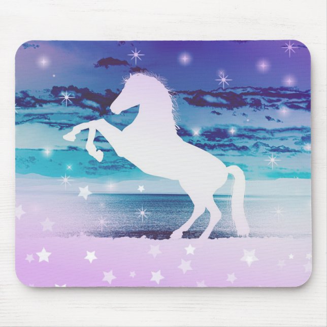 Mystisches Pferd Mousepad (Vorne)