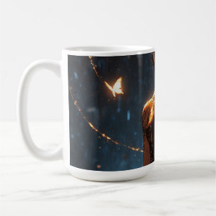 Mystisches Reh-Mädchen-Tasse - Fantasy-Anime-Frau Kaffeetasse