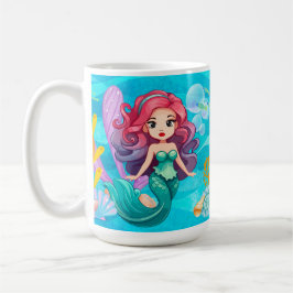 mystisches Sirenendesign Kaffeetasse