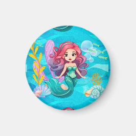 Mystisches Sirenendesign Magnet