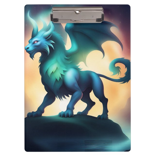 mystisches Tier Klemmbrett (Vorderseite)