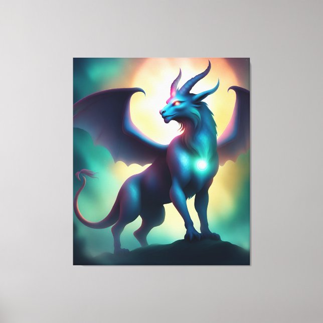 mystisches Tier Leinwanddruck (Vorderseite)