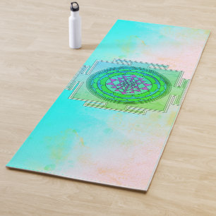 Mystisches verzaubertes Yantra-Symbol Yogamatte