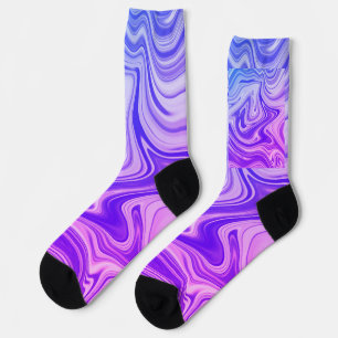 Mystisches Wasserbild blaue Farbgestaltung Socken