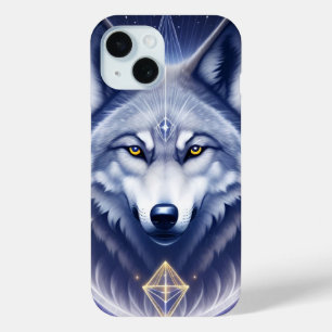 Mystisches Wolf-Porträt Kunst Case-Mate iPhone Hülle