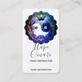 Mystisches Yin Yang, spirituell ganzheitlich Visitenkarte