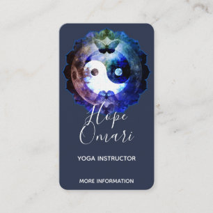 Mystisches Yin Yang, Spirituell Holistisch Visitenkarte