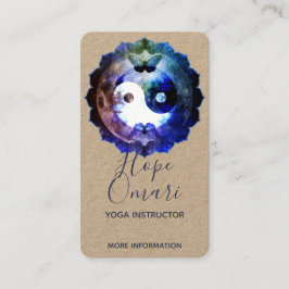 Mystisches Yin Yang, spirituelle, ganzheitliche Kr Visitenkarte