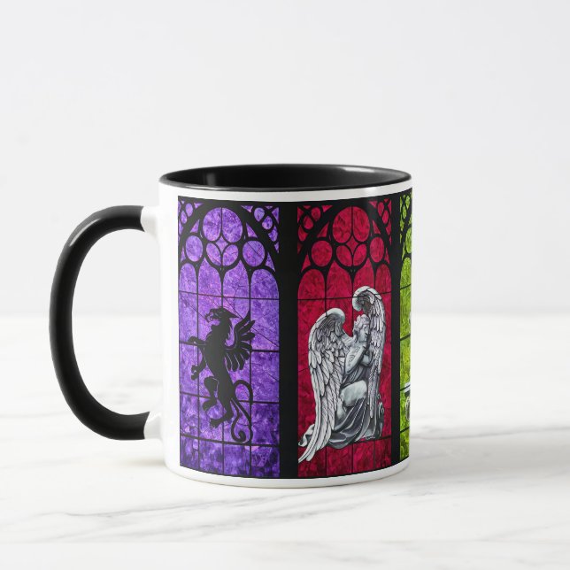 Mythic Guardians in Stained Glass Tasse (Links)