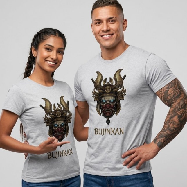 Mythical Bujinkan Samurai Mask Glowing Eyes Tee (Von Creator hochgeladen)