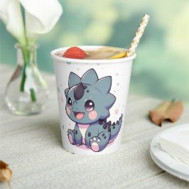 Mythical Little Dinosaur Baby Dusche Pappbecher