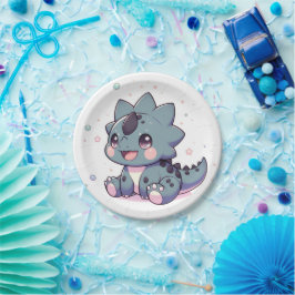 Mythical Little Dinosaur Baby Dusche Pappteller