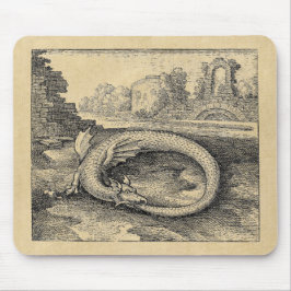 Mythical Ouroboros Dragon Mousepad