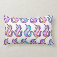 Mythisch Pink Aquamarin Unicorn Seepferd Wasserfar