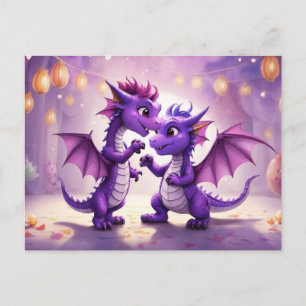 *~* Mythische AP48 FOTO Party-Einladung Drachen Di Postkarte