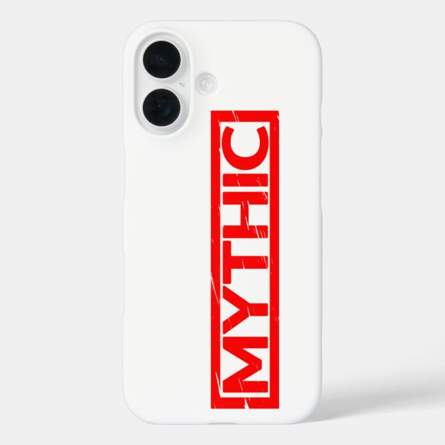 Mythische Briefmarke iPhone 16 Hülle (Rückseite)