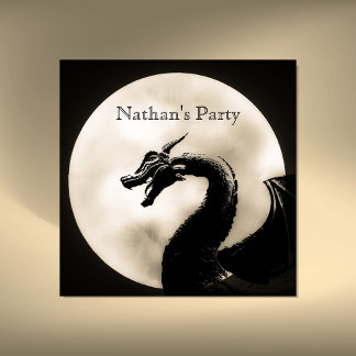 Mythische Drache-Party Einladung