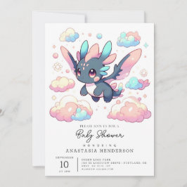 Mythische Dragon Baby-Dusche Einladung