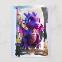 *~* Mythische Fantasie AP48 Kids Dragon Cartoon Postkarte