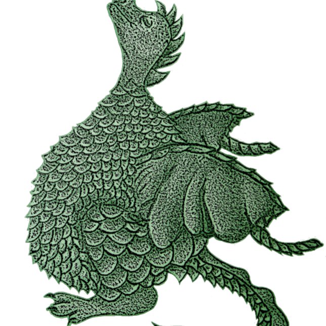 Mythische Fantasiewesen niedlicher grüner Drache (Von Creator hochgeladen)