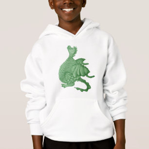 Mythische Fantasiewesen niedlicher Grüner Drache Hoodie
