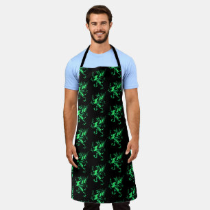 Mythische Fantasy Green Griffin Schürze