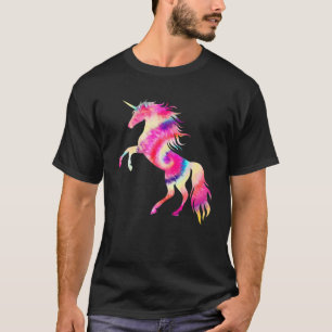 Mythische Gefärbte Krawatte Wasserfarbe Einhorn Ge T-Shirt