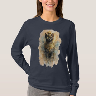 Mythische Katze Antike Fantasy-Feline-Kunst T-Shirt