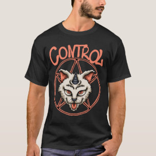 Mythische Katzenkopf Streetwear T-Shirt
