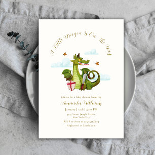 Mythische kleine Dargon-Wolkenstern-Baby-Party Einladung