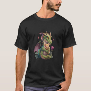 Mythische Kreatur fächert Drachendrachen-Mama, die T-Shirt