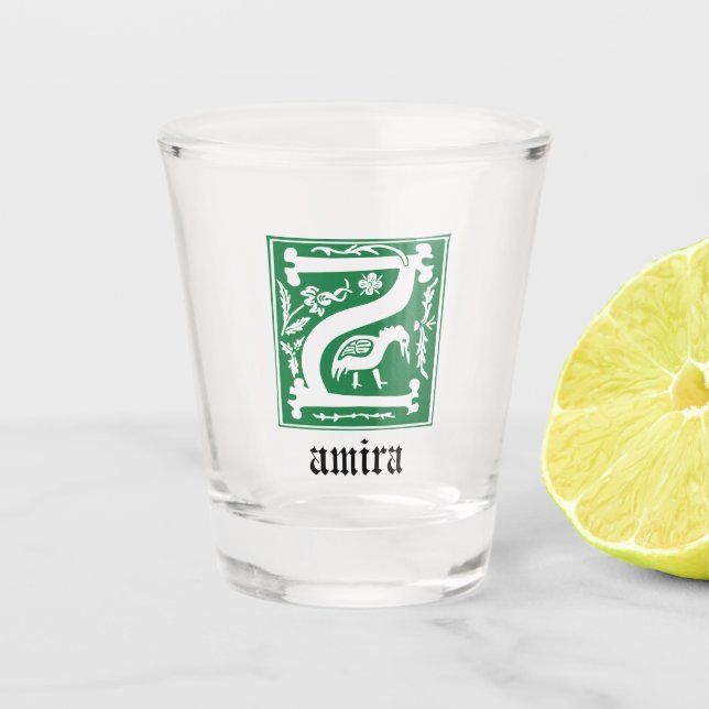 Mythische Kreaturen des 16. Jahrhunderts Dekorativ Schnapsglas (Vorderseite)