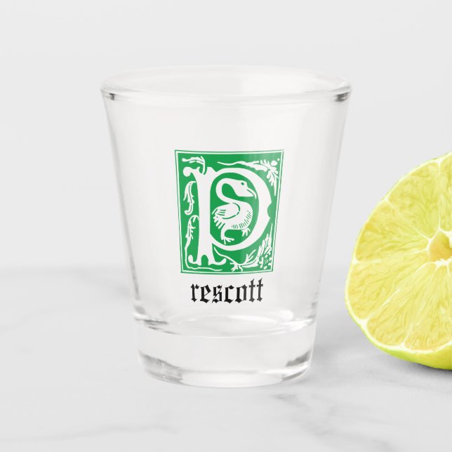 Mythische Kreaturen des 16. Jahrhunderts Dekorativ Schnapsglas (Vorderseite)