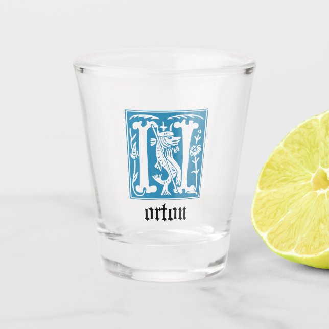 Mythische Kreaturen des 16. Jahrhunderts Dekorativ Schnapsglas (Vorderseite)