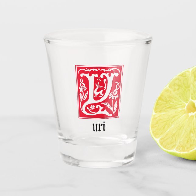 Mythische Kreaturen des 16. Jahrhunderts Dekorativ Schnapsglas (Vorderseite)