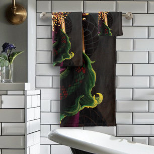 Mythische Medusa Griechische Mythologie Schlange G Badhandtuch Set