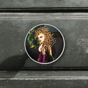 Mythische Medusa Griechische Mythologie Schlange G Keramikknauf