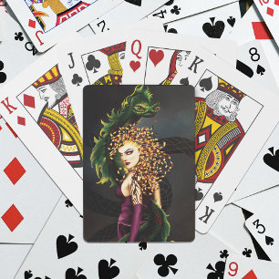 Mythische Medusa Griechische Mythologie Schlange G Spielkarten