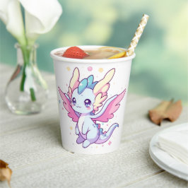 Mythische moderne Dragon-Babydusche Pappbecher