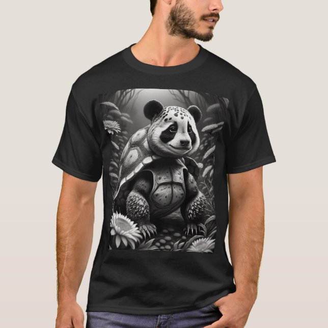 Mythische Panda Tortoise-Kreatur T-Shirt (Vorderseite)