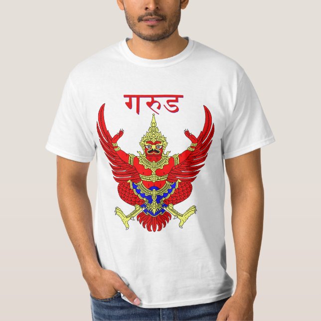 Mythische Thai-Abbildung Phoenix Garuda T-Shirt (Vorderseite)