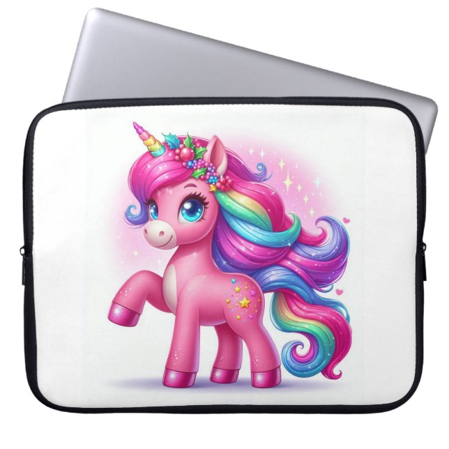 Mythische Unicorn Elektronische Bag Laptopschutzhülle (Vorderseite)