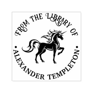 Mythische Unicorn-Silhouette #2 Bibliotheksname Permastempel